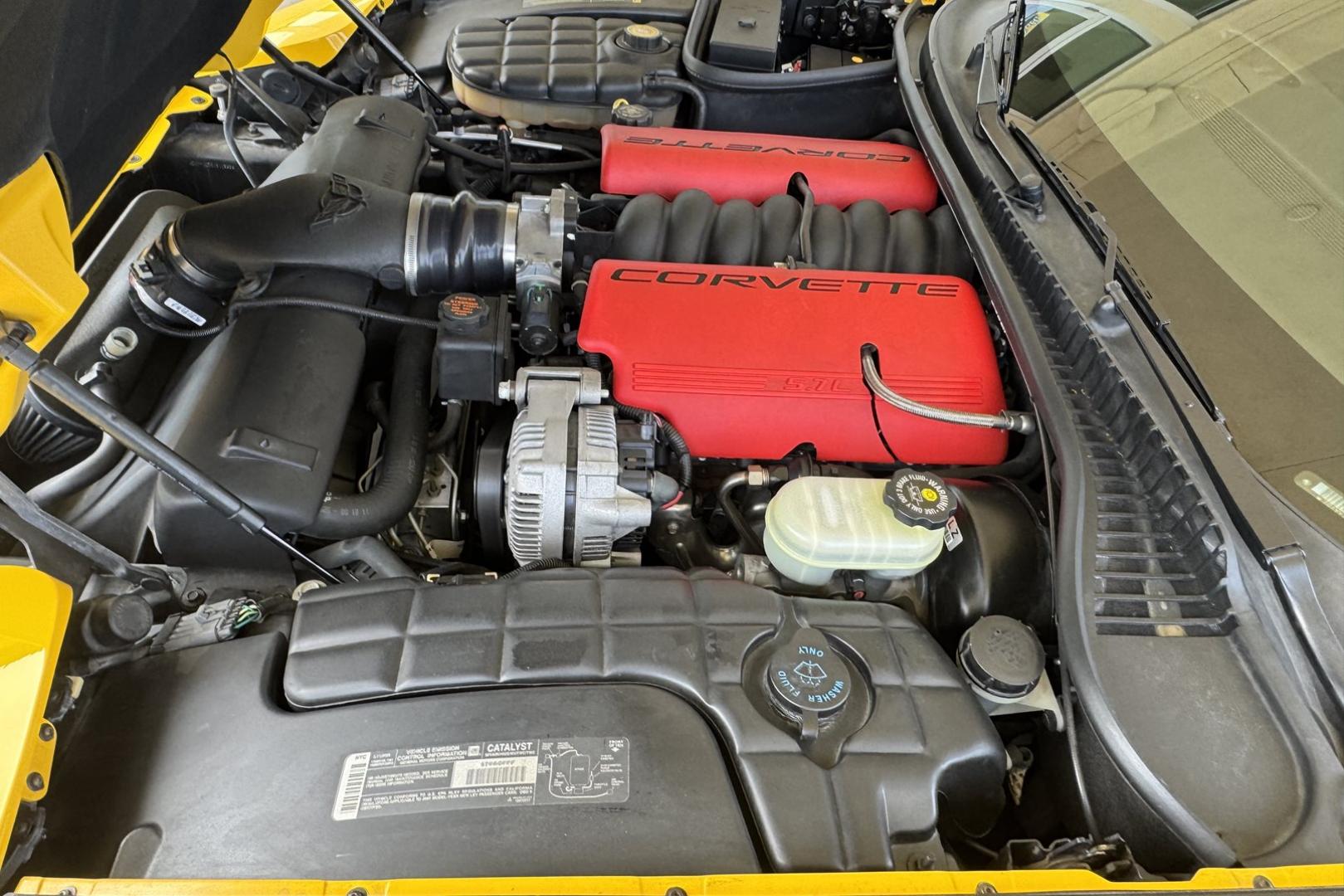 2001 Millenium Yellow /Black Chevrolet Corvette Z/06 (1G1YY12S515) with an V8 5.7 Liter engine, 6 Speed Manual transmission, located at 2304 W. Main St., Boise, ID, 83702, (208) 342-7777, 43.622105, -116.218658 - Photo#8