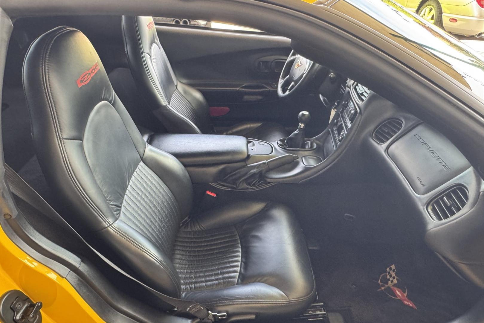 2001 Millenium Yellow /Black Chevrolet Corvette Z/06 (1G1YY12S515) with an V8 5.7 Liter engine, 6 Speed Manual transmission, located at 2304 W. Main St., Boise, ID, 83702, (208) 342-7777, 43.622105, -116.218658 - Photo#13