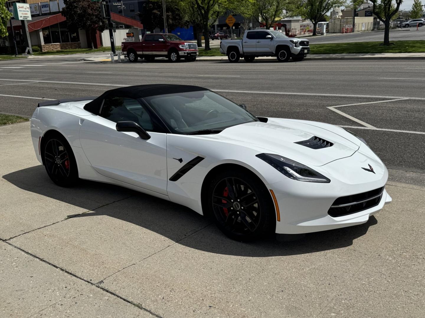 2015 Arctic White /Black Chevrolet Corvette Stingray 3LT Z51 (1G1YM3D71F5) with an V8 6.2 Liter engine, Automatic 8 Speed transmission, located at 2304 W. Main St., Boise, ID, 83702, (208) 342-7777, 43.622105, -116.218658 - Low Mileage! Amazing Condition! Must See! Must Drive! - Photo#22