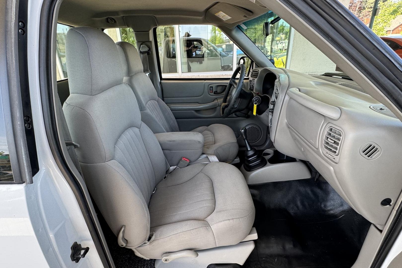 2003 White /Gray Chevrolet S-10 (1GCCS19H638) with an 4 Cyl 2.2 Liter engine, 5 Speed Manual transmission, located at 2304 W. Main St., Boise, ID, 83702, (208) 342-7777, 43.622105, -116.218658 - Hard To Find This Clean! New Tires Too!- Photo#8