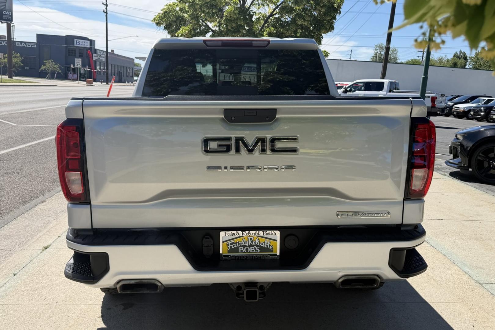 2020 Silver /Black GMC Sierra Elevation (1GTU9CED1LZ) with an V8 5.3 Liter engine, Automatic 8 Speed transmission, located at 2304 W. Main St., Boise, ID, 83702, (208) 342-7777, 43.622105, -116.218658 - Ready To Haul!- Photo#2