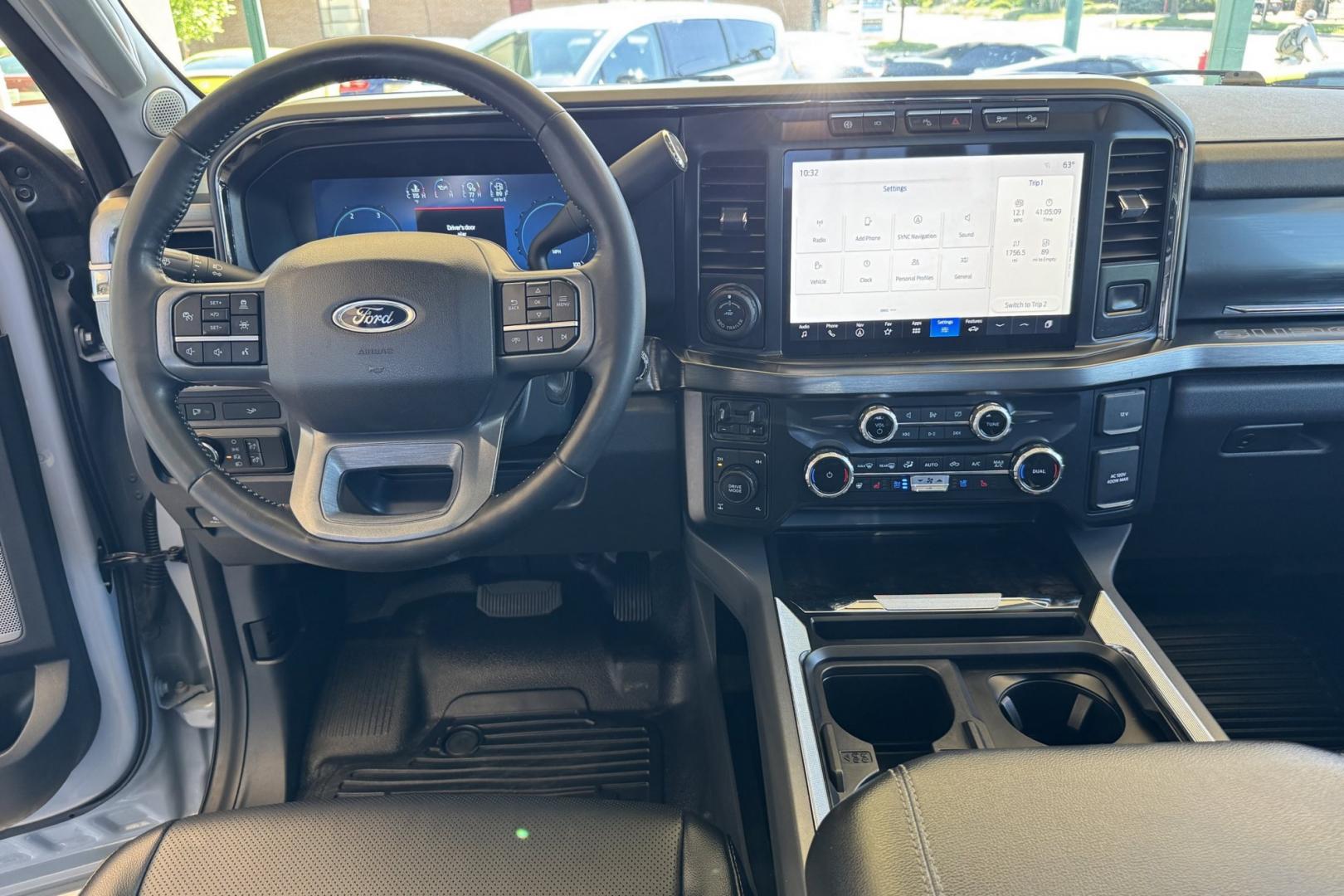 2024 Glacier Gray Metallic /Black Ford F-350 Lariat (1FT8W3BM2RE) with an V8 6.7 Liter HO Powerstroke Turbo Diesel engine, Automatic 10 Speed transmission, located at 2304 W. Main St., Boise, ID, 83702, (208) 342-7777, 43.622105, -116.218658- Photo#15