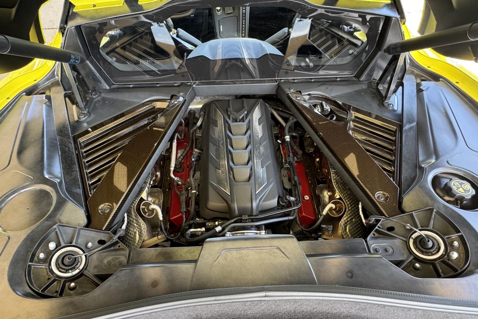 2021 Velocity Yellow /Black Chevrolet Corvette Stingray 3LT Z51 (1G1YC2D4XM5) with an V8 6.2 Liter engine, Automatic 8 Speed transmission, located at 2304 W. Main St., Boise, ID, 83702, (208) 342-7777, 43.622105, -116.218658 - Stunning And Highly Optioned C8 Coupe! - Photo#23