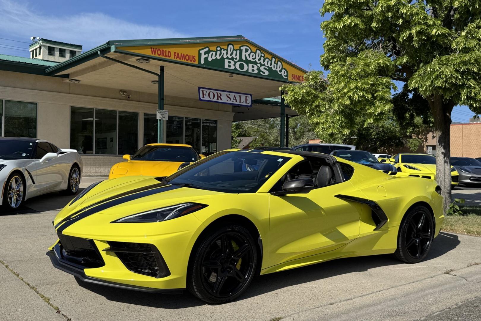 2021 Velocity Yellow /Black Chevrolet Corvette Stingray 3LT Z51 (1G1YC2D4XM5) with an V8 6.2 Liter engine, Automatic 8 Speed transmission, located at 2304 W. Main St., Boise, ID, 83702, (208) 342-7777, 43.622105, -116.218658 - Stunning And Highly Optioned C8 Coupe! - Photo#25
