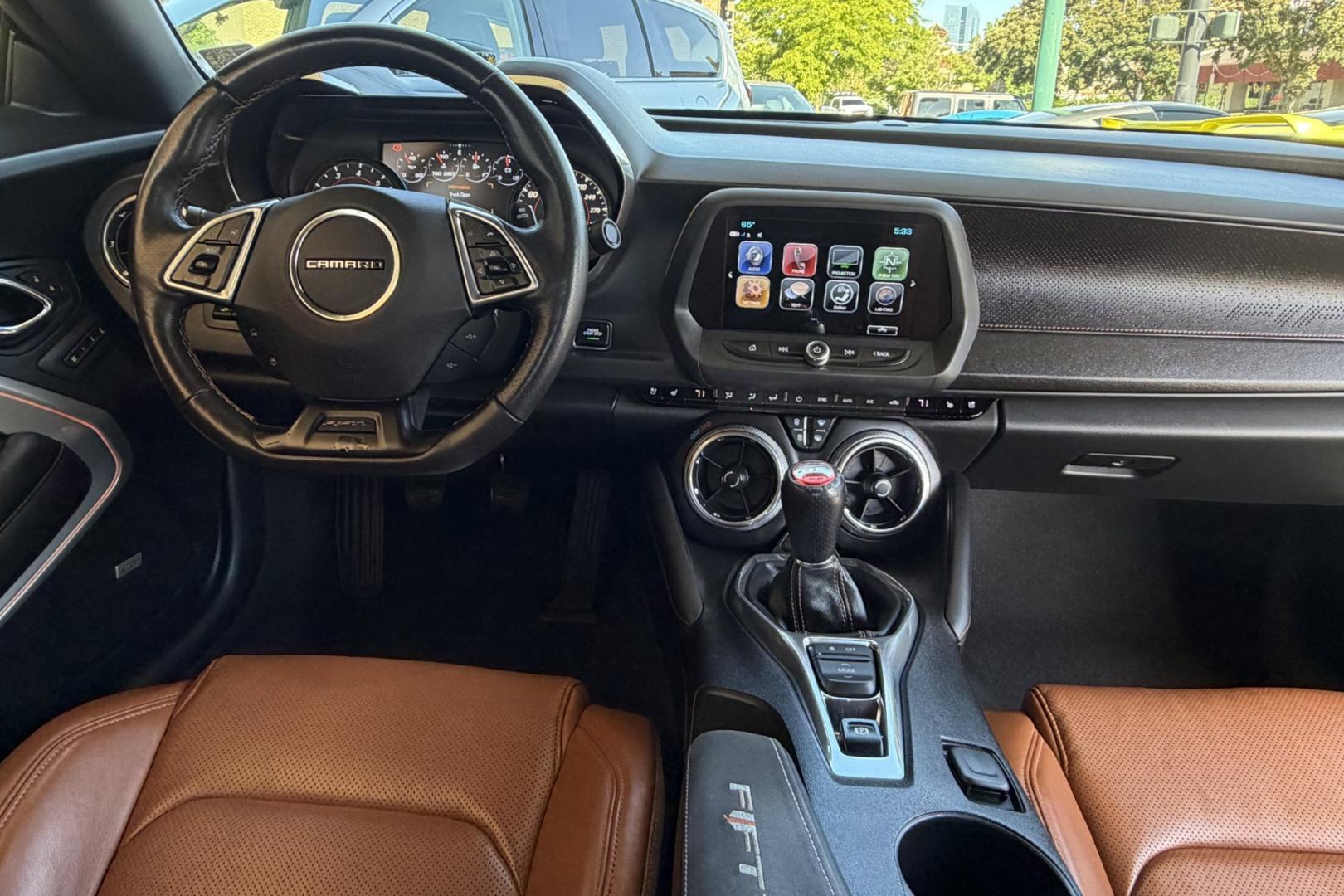 2017 Nightfall Gray Metallic /Kalahari Chevrolet Camaro 2SS (1G1FG1R78H0) with an V8 6.2 Liter engine, 6 Speed transmission, located at 2304 W. Main St., Boise, ID, 83702, (208) 342-7777, 43.622105, -116.218658 - Stunning 6 Speed Manual 2SS Camaro! - Photo#16