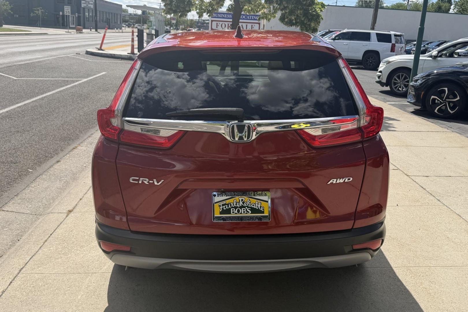 2019 Molten Lava Pearl /Tan Honda CR-V EX (5J6RW2H53KL) with an 4 Cyl 1.5 Liter Turbo engine, Automatic transmission, located at 2304 W. Main St., Boise, ID, 83702, (208) 342-7777, 43.622105, -116.218658 - Rare Color With New Tires, Low Mileage And All Wheel Drive!- Photo#1