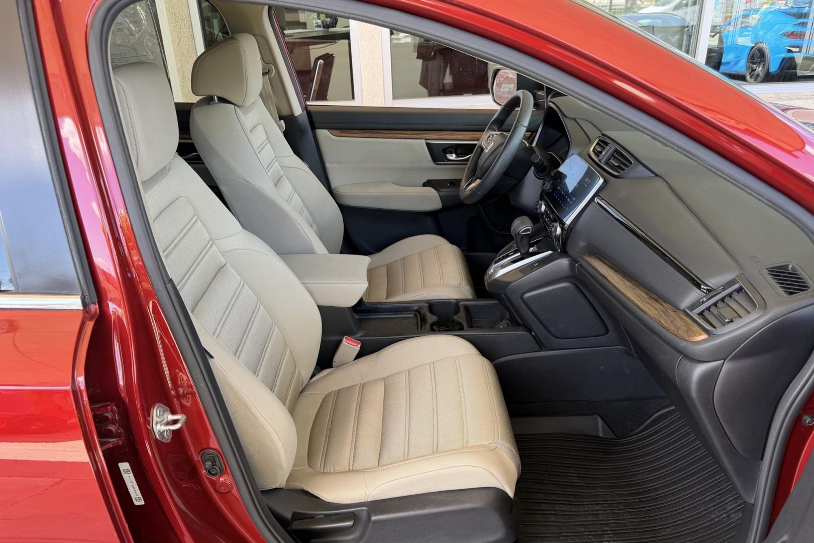 2019 Molten Lava Pearl /Tan Honda CR-V EX (5J6RW2H53KL) with an 4 Cyl 1.5 Liter Turbo engine, Automatic transmission, located at 2304 W. Main St., Boise, ID, 83702, (208) 342-7777, 43.622105, -116.218658 - Rare Color With New Tires, Low Mileage And All Wheel Drive!- Photo#17