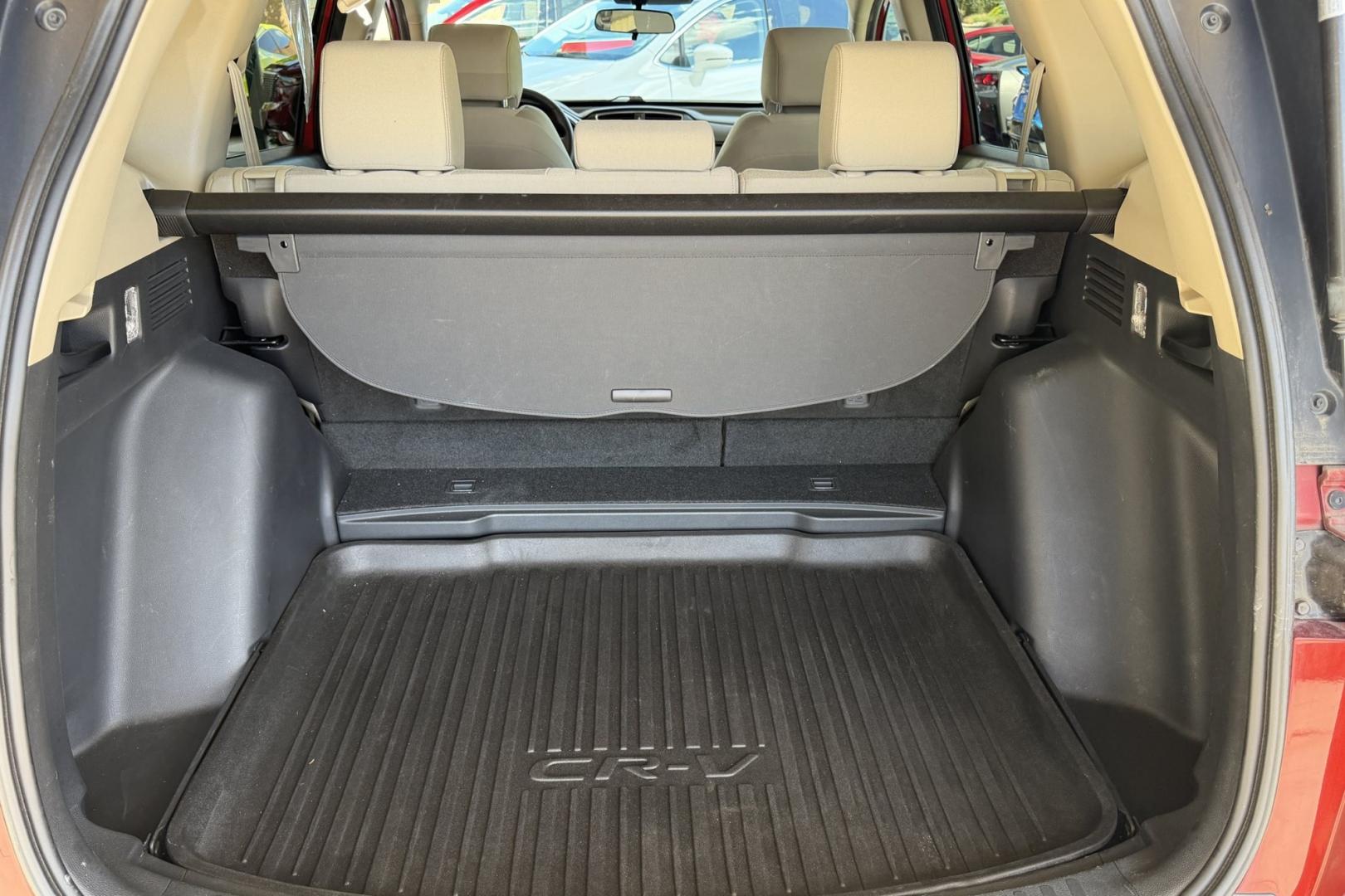 2019 Molten Lava Pearl /Tan Honda CR-V EX (5J6RW2H53KL) with an 4 Cyl 1.5 Liter Turbo engine, Automatic transmission, located at 2304 W. Main St., Boise, ID, 83702, (208) 342-7777, 43.622105, -116.218658 - Rare Color With New Tires, Low Mileage And All Wheel Drive!- Photo#19