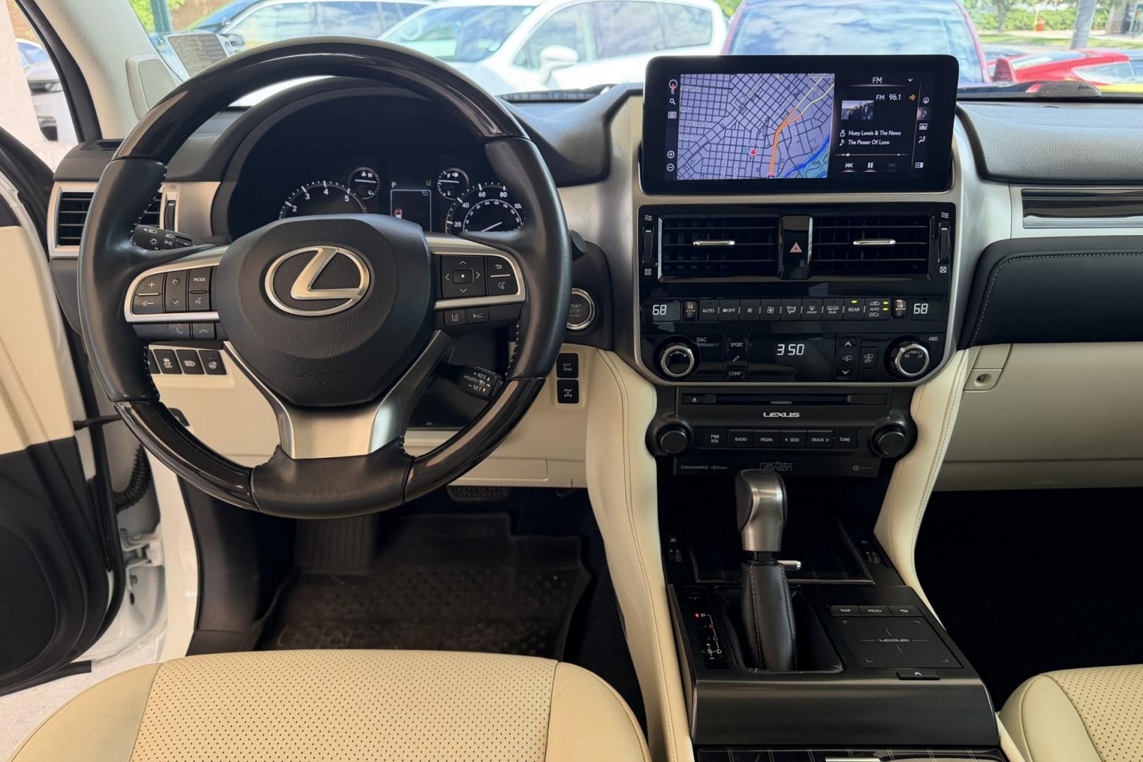 2022 White /Beige Lexus GX 460 Luxury (JTJGM7BX1N5) with an V8 4.6 Liter engine, Automatic 6 Speed transmission, located at 2304 W. Main St., Boise, ID, 83702, (208) 342-7777, 43.622105, -116.218658 - A Dream To Drive!- Photo#17