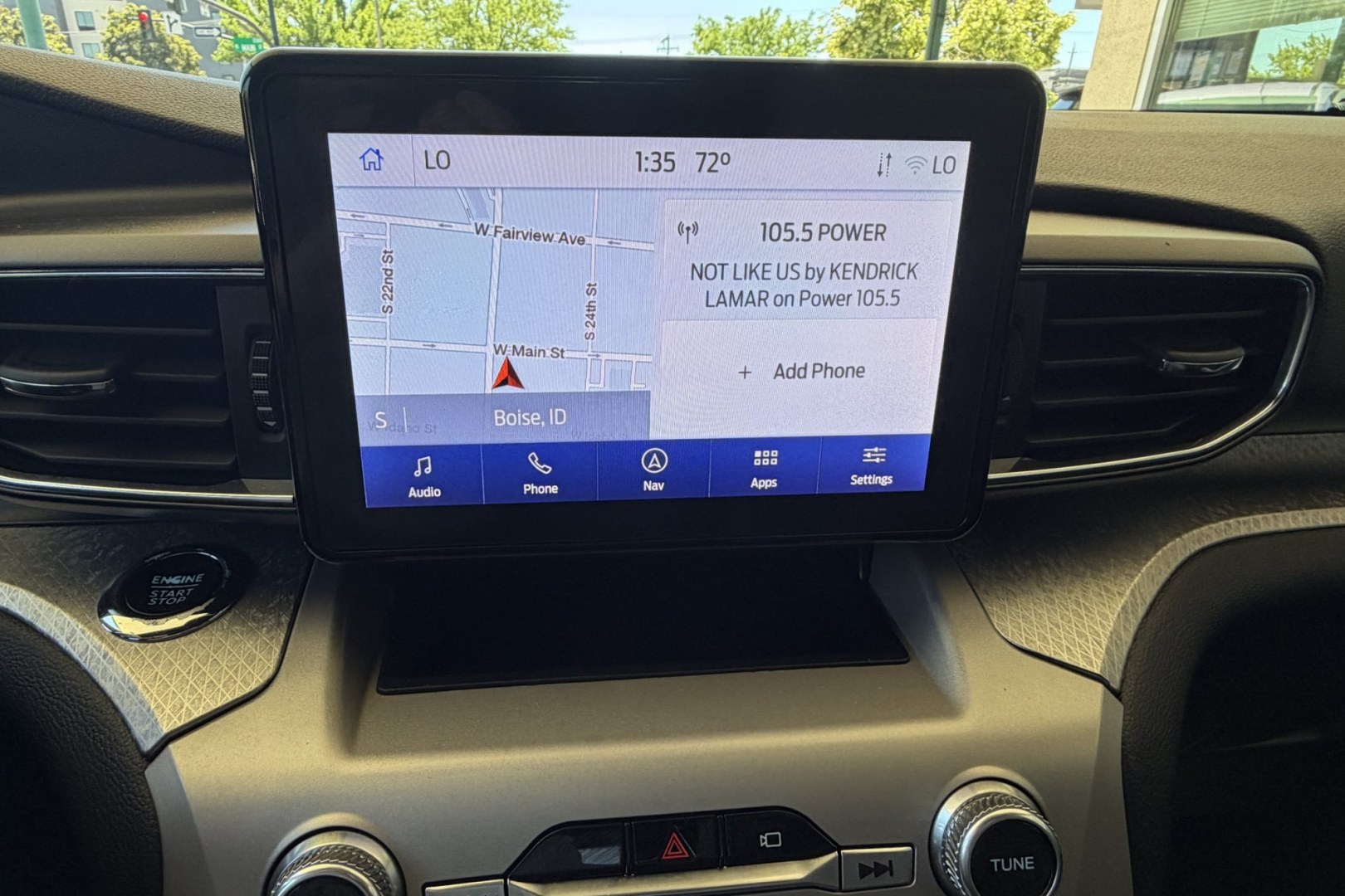 2022 Carbonized Gray Metallic /Deep Cypress Ford Explorer Timberline (1FMSK8JH4NG) with an 4 Cyl 2.3 Liter Turbo engine, Automatic 10 Speed transmission, located at 2304 W. Main St., Boise, ID, 83702, (208) 342-7777, 43.622105, -116.218658 - New Tires! Seats 6! Nicely Optioned With Safety And Performance! - Photo#9