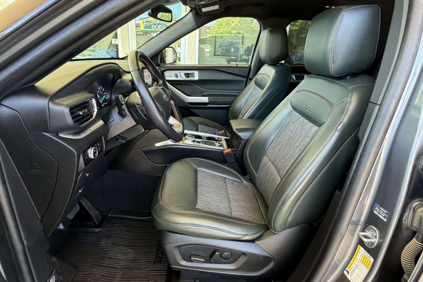 2022 Carbonized Gray Metallic /Deep Cypress Ford Explorer Timberline (1FMSK8JH4NG) with an 4 Cyl 2.3 Liter Turbo engine, Automatic 10 Speed transmission, located at 2304 W. Main St., Boise, ID, 83702, (208) 342-7777, 43.622105, -116.218658 - New Tires! Seats 6! Nicely Optioned With Safety And Performance! - Photo#16
