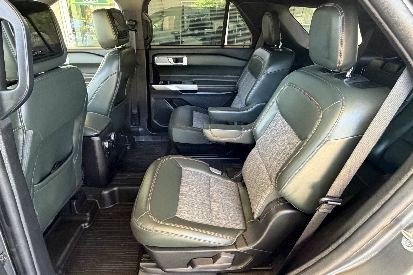 2022 Carbonized Gray Metallic /Deep Cypress Ford Explorer Timberline (1FMSK8JH4NG) with an 4 Cyl 2.3 Liter Turbo engine, Automatic 10 Speed transmission, located at 2304 W. Main St., Boise, ID, 83702, (208) 342-7777, 43.622105, -116.218658 - New Tires! Seats 6! Nicely Optioned With Safety And Performance! - Photo#17