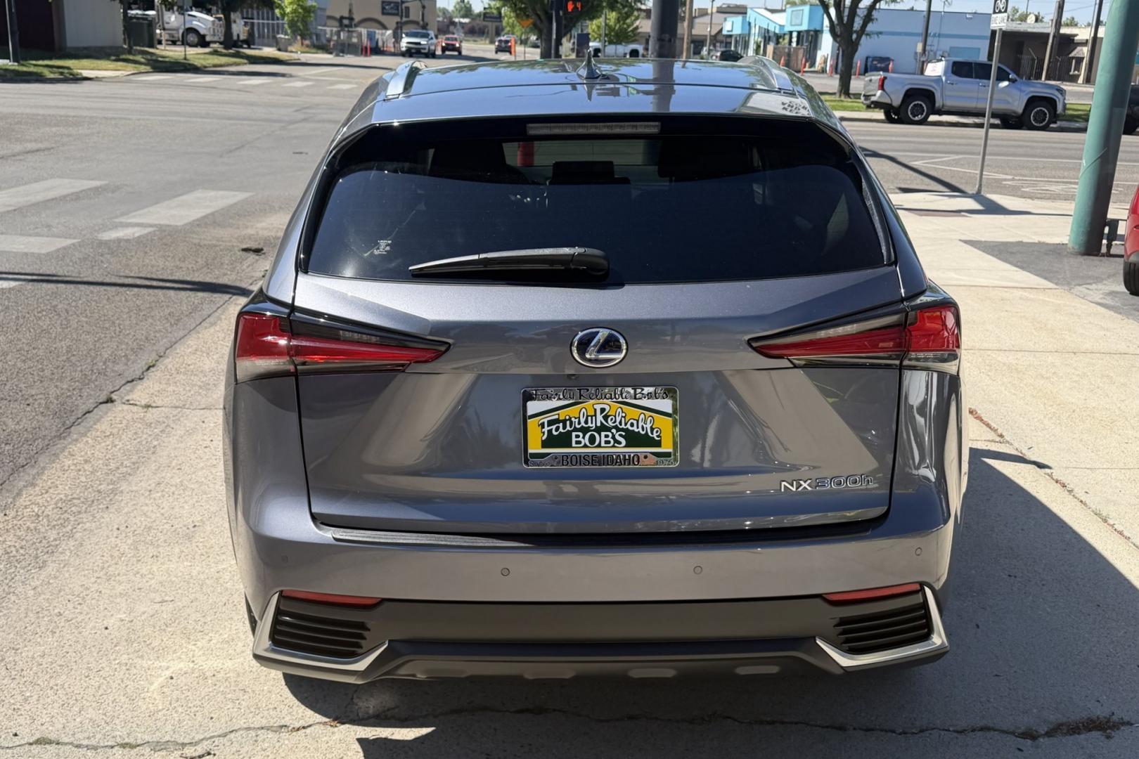 2020 Nebula Gray Pearl /Black Lexus NX 300h 300h (JTJGJRDZ4L2) with an 4 Cyl 2.5 Liter Hybrid engine, Automatic transmission, located at 2304 W. Main St., Boise, ID, 83702, (208) 342-7777, 43.622105, -116.218658 - Hard To Find, Low Mileage Hybrid! New Tires Too! - Photo#1