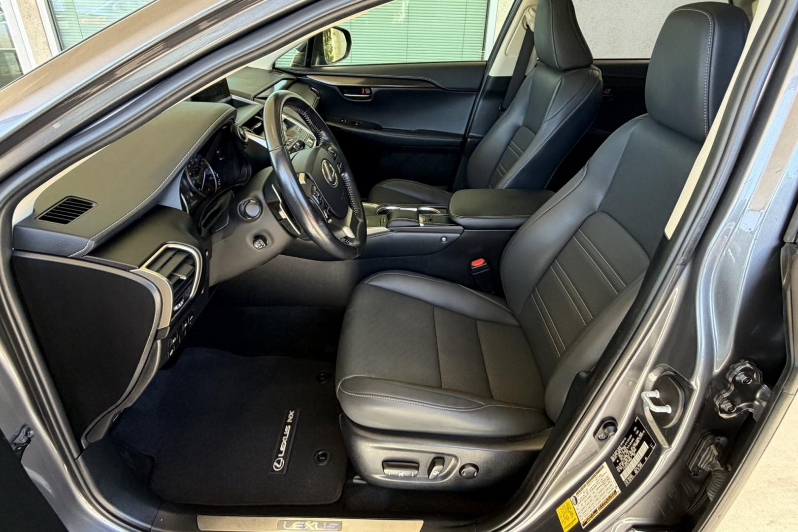 2020 Nebula Gray Pearl /Black Lexus NX 300h 300h (JTJGJRDZ4L2) with an 4 Cyl 2.5 Liter Hybrid engine, Automatic transmission, located at 2304 W. Main St., Boise, ID, 83702, (208) 342-7777, 43.622105, -116.218658 - Hard To Find, Low Mileage Hybrid! New Tires Too! - Photo#8