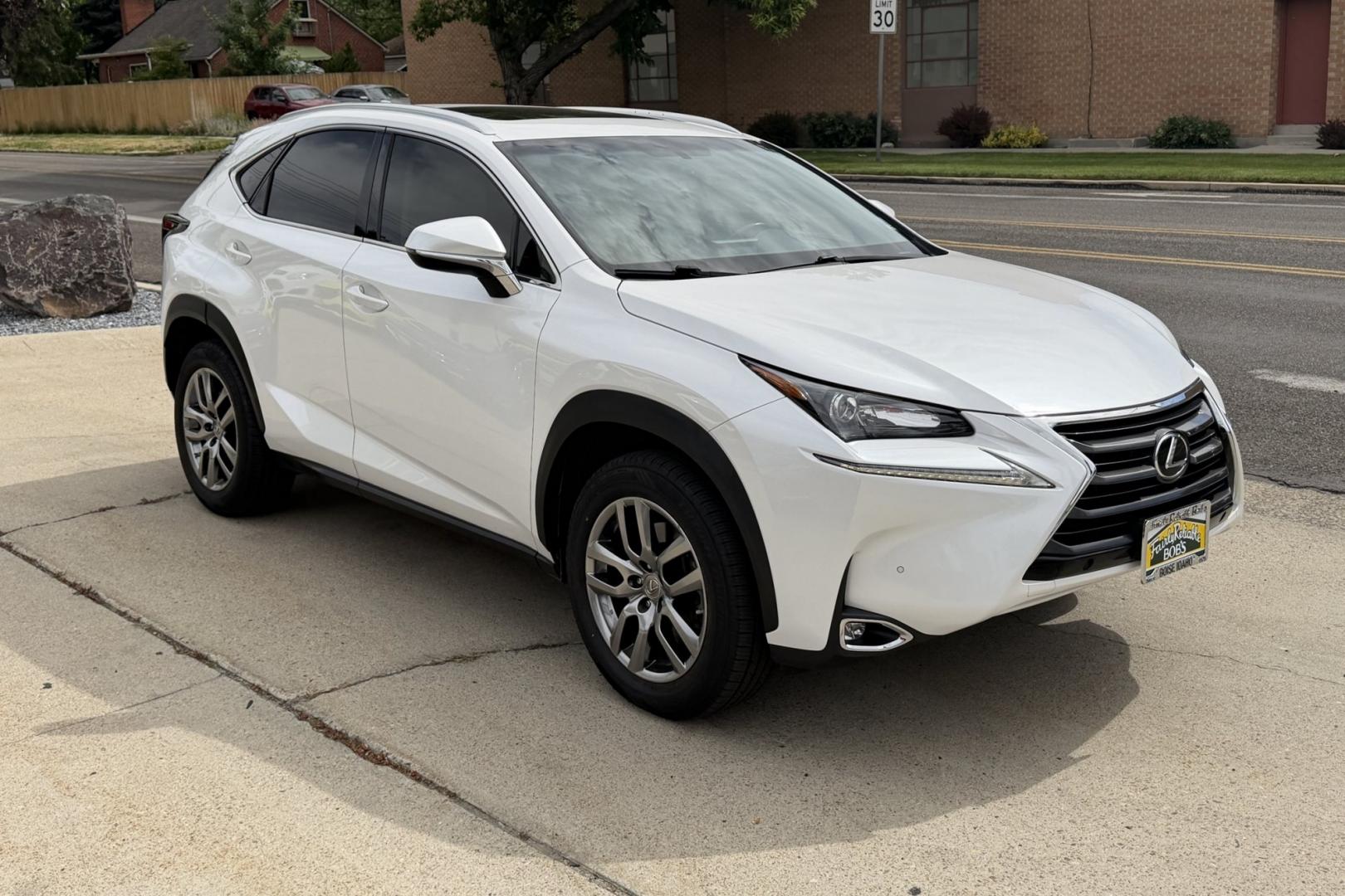2016 Eminent White Pearl /Macadamia Lexus NX 200t 200t (JTJBARBZ7G2) with an 4 Cyl 2.0 Liter Turbo engine, Automatic 6 Speed transmission, located at 2304 W. Main St., Boise, ID, 83702, (208) 342-7777, 43.622105, -116.218658 - Hard To Find! Great To Own! Very Clean Lexus! - Photo#2