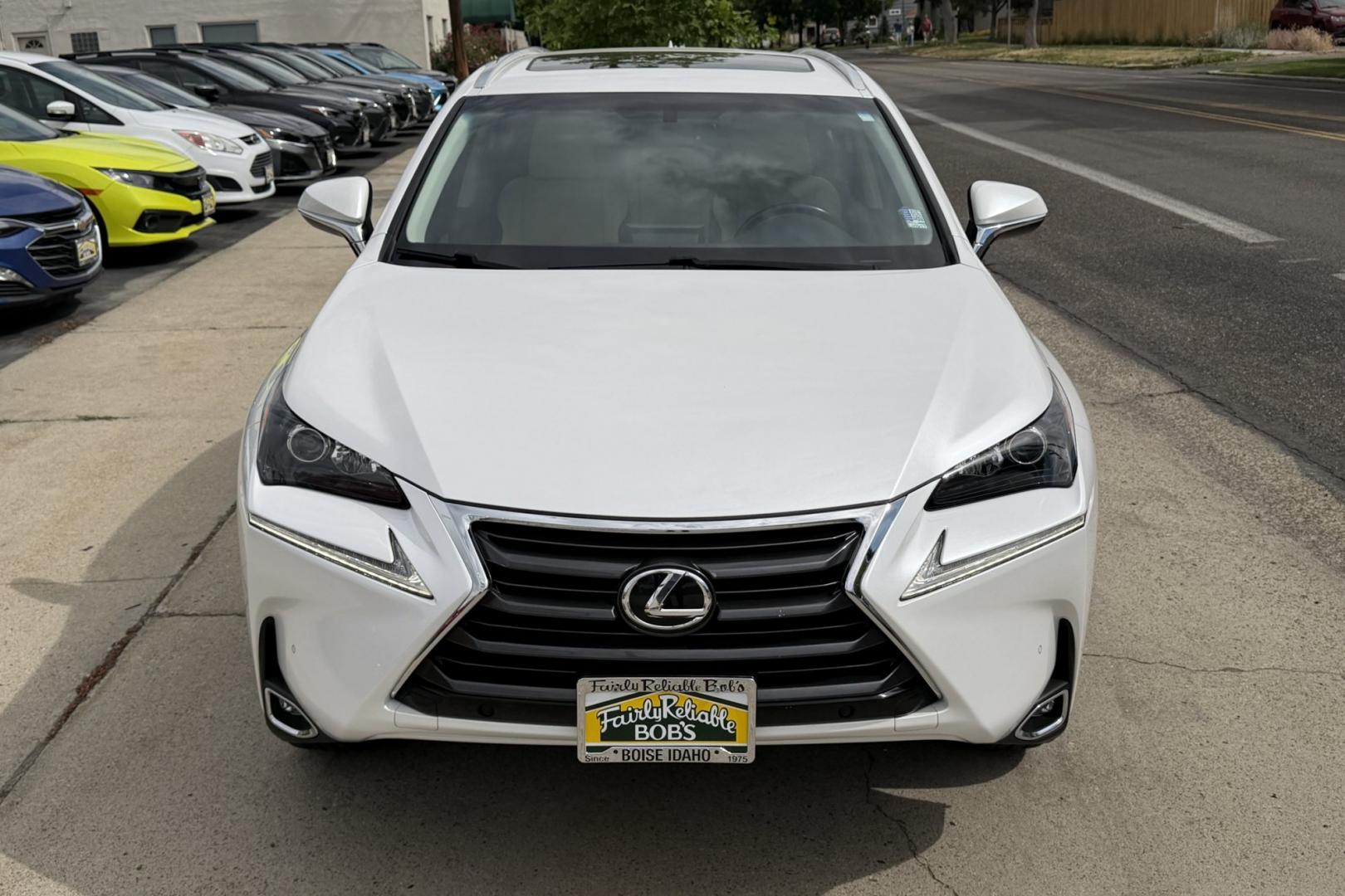 2016 Eminent White Pearl /Macadamia Lexus NX 200t 200t (JTJBARBZ7G2) with an 4 Cyl 2.0 Liter Turbo engine, Automatic 6 Speed transmission, located at 2304 W. Main St., Boise, ID, 83702, (208) 342-7777, 43.622105, -116.218658 - Hard To Find! Great To Own! Very Clean Lexus! - Photo#3