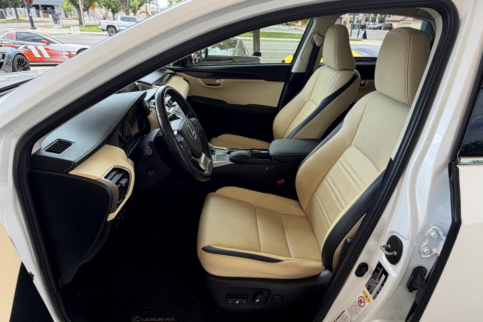 2016 Eminent White Pearl /Macadamia Lexus NX 200t 200t (JTJBARBZ7G2) with an 4 Cyl 2.0 Liter Turbo engine, Automatic 6 Speed transmission, located at 2304 W. Main St., Boise, ID, 83702, (208) 342-7777, 43.622105, -116.218658 - Hard To Find! Great To Own! Very Clean Lexus! - Photo#13