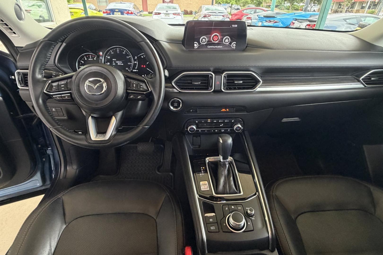 2019 Eternal Blue Mica /Black Mazda CX-5 Grand Touring (JM3KFBDM5K1) with an 4 Cyl 2.5 Liter engine, Automatic 6 Speed transmission, located at 2304 W. Main St., Boise, ID, 83702, (208) 342-7777, 43.622105, -116.218658 - GT Premium Package! All Wheel Drive! Apple Car Play/Android Auto! Clean Car! - Photo#12