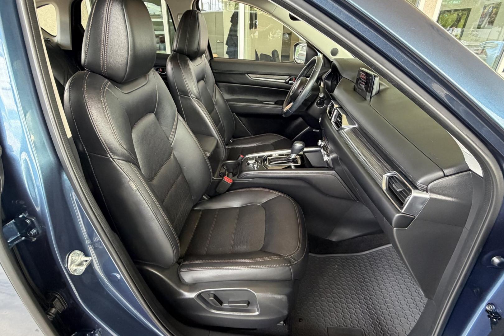 2019 Eternal Blue Mica /Black Mazda CX-5 Grand Touring (JM3KFBDM5K1) with an 4 Cyl 2.5 Liter engine, Automatic 6 Speed transmission, located at 2304 W. Main St., Boise, ID, 83702, (208) 342-7777, 43.622105, -116.218658 - GT Premium Package! All Wheel Drive! Apple Car Play/Android Auto! Clean Car! - Photo#21