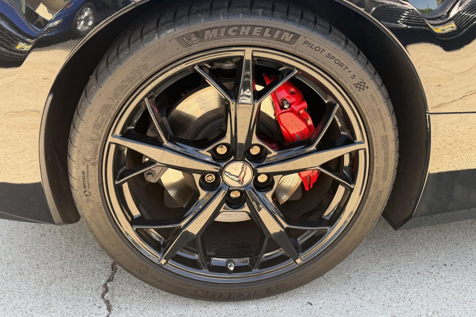 2021 Black /Adrenaline Red Chevrolet Corvette Stingray Convertible 3LT Z51 (1G1YC3D44M5) with an V8 6.2 Liter engine, Automatic 8 Speed transmission, located at 2304 W. Main St., Boise, ID, 83702, (208) 342-7777, 43.622105, -116.218658 - Highly Optioned And Beautiful!- Photo#7