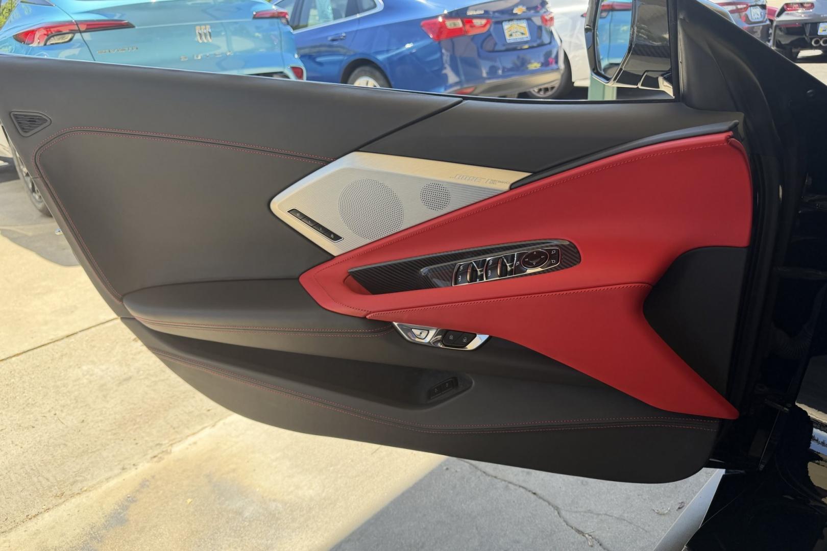 2021 Black /Adrenaline Red Chevrolet Corvette Stingray Convertible 3LT Z51 (1G1YC3D44M5) with an V8 6.2 Liter engine, Automatic 8 Speed transmission, located at 2304 W. Main St., Boise, ID, 83702, (208) 342-7777, 43.622105, -116.218658 - Highly Optioned And Beautiful!- Photo#8