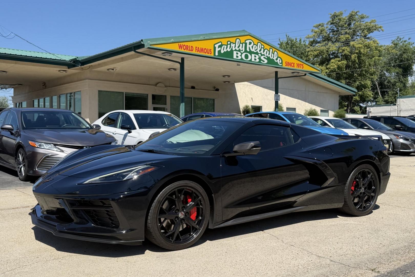 2021 Black /Adrenaline Red Chevrolet Corvette Stingray Convertible 3LT Z51 (1G1YC3D44M5) with an V8 6.2 Liter engine, Automatic 8 Speed transmission, located at 2304 W. Main St., Boise, ID, 83702, (208) 342-7777, 43.622105, -116.218658 - Highly Optioned And Beautiful!- Photo#29