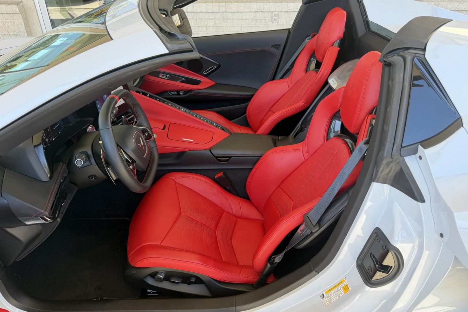 2024 Ceramic Matrix Gray /Adrenaline Red Chevrolet Corvette Stingray Convertible 2LT (1G1YB3D45R5) with an V8 6.2 Liter engine, Automatic 8 Speed transmission, located at 2304 W. Main St., Boise, ID, 83702, (208) 342-7777, 43.622105, -116.218658 - Stunning! Low Mileage And Ready To Go!- Photo#14
