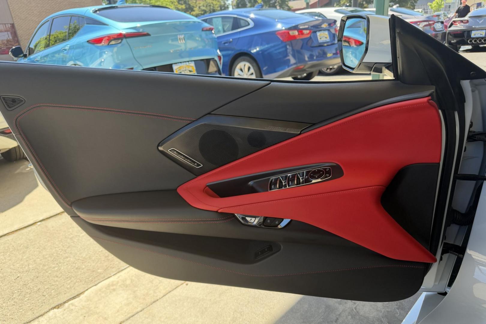 2024 Ceramic Matrix Gray /Adrenaline Red Chevrolet Corvette Stingray Convertible 2LT (1G1YB3D45R5) with an V8 6.2 Liter engine, Automatic 8 Speed transmission, located at 2304 W. Main St., Boise, ID, 83702, (208) 342-7777, 43.622105, -116.218658 - Stunning! Low Mileage And Ready To Go!- Photo#13