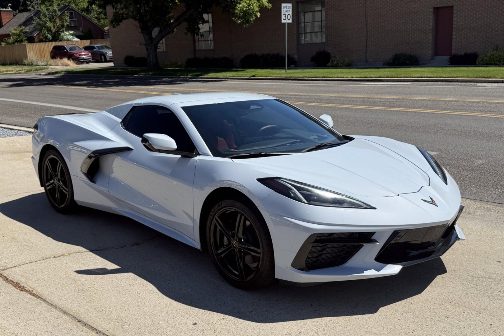 2024 Ceramic Matrix Gray /Adrenaline Red Chevrolet Corvette Stingray Convertible 2LT (1G1YB3D45R5) with an V8 6.2 Liter engine, Automatic 8 Speed transmission, located at 2304 W. Main St., Boise, ID, 83702, (208) 342-7777, 43.622105, -116.218658 - Stunning! Low Mileage And Ready To Go!- Photo#27