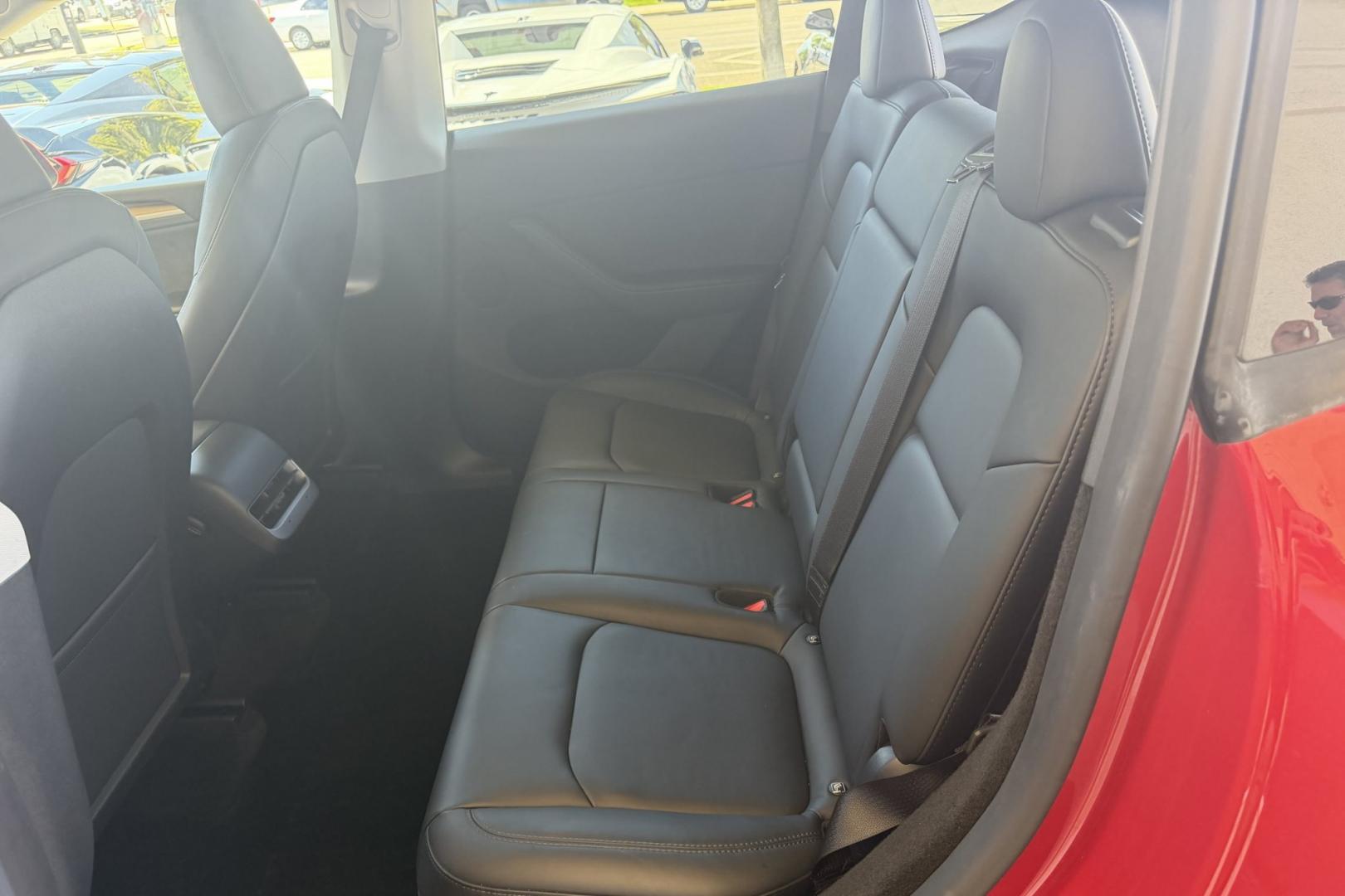 2023 Red Multi-Coat /Black Tesla Y Long Range Dual Motor (7SAYGDEE3PA) with an 75 kWh engine, Automatic transmission, located at 2304 W. Main St., Boise, ID, 83702, (208) 342-7777, 43.622105, -116.218658 - All Wheel Drive! With Full Self Driving Computer 4!- Photo#8