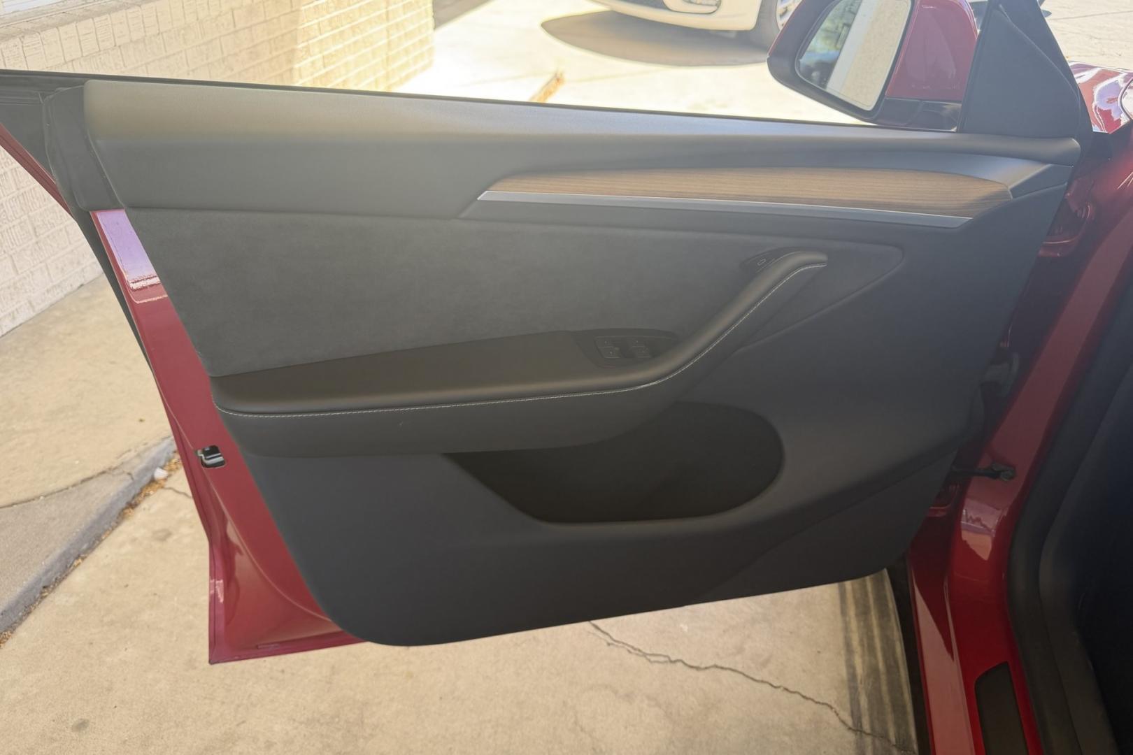 2023 Red Multi-Coat /Black Tesla Y Long Range Dual Motor (7SAYGDEE3PA) with an 75 kWh engine, Automatic transmission, located at 2304 W. Main St., Boise, ID, 83702, (208) 342-7777, 43.622105, -116.218658 - All Wheel Drive! With Full Self Driving Computer 4!- Photo#6
