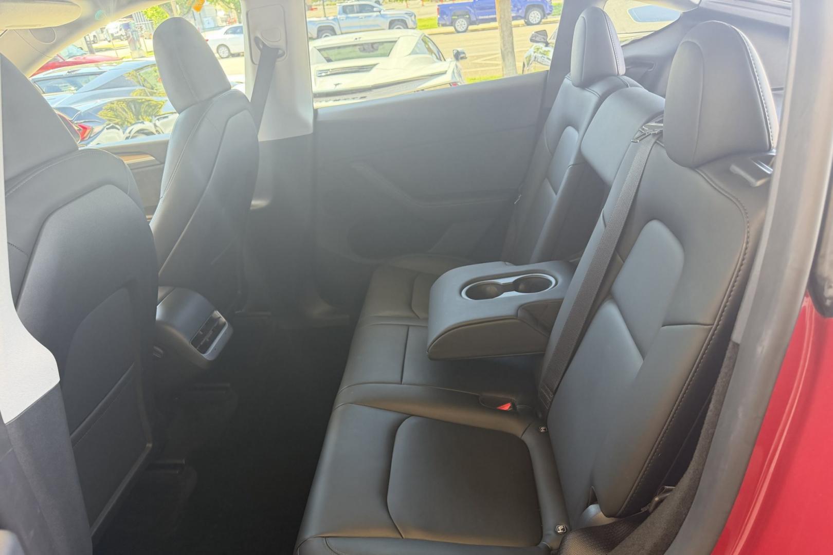 2023 Red Multi-Coat /Black Tesla Y Long Range Dual Motor (7SAYGDEE3PA) with an 75 kWh engine, Automatic transmission, located at 2304 W. Main St., Boise, ID, 83702, (208) 342-7777, 43.622105, -116.218658 - All Wheel Drive! With Full Self Driving Computer 4!- Photo#9