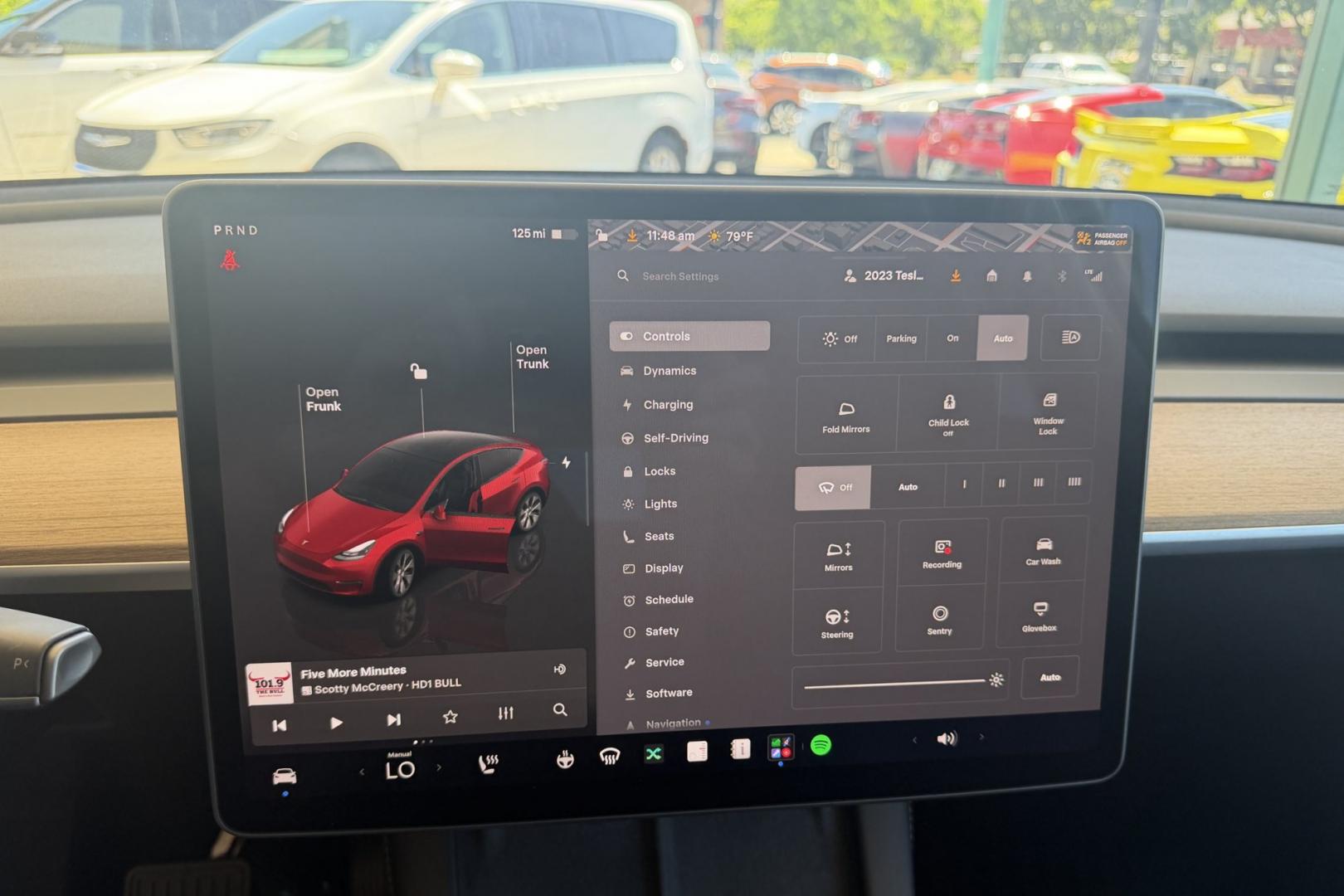 2023 Red Multi-Coat /Black Tesla Y Long Range Dual Motor (7SAYGDEE3PA) with an 75 kWh engine, Automatic transmission, located at 2304 W. Main St., Boise, ID, 83702, (208) 342-7777, 43.622105, -116.218658 - All Wheel Drive! With Full Self Driving Computer 4!- Photo#20