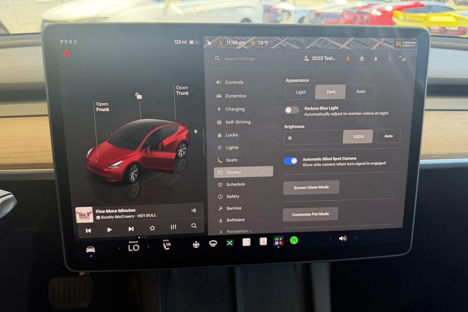 2023 Red Multi-Coat /Black Tesla Y Long Range Dual Motor (7SAYGDEE3PA) with an 75 kWh engine, Automatic transmission, located at 2304 W. Main St., Boise, ID, 83702, (208) 342-7777, 43.622105, -116.218658 - All Wheel Drive! With Full Self Driving Computer 4!- Photo#24