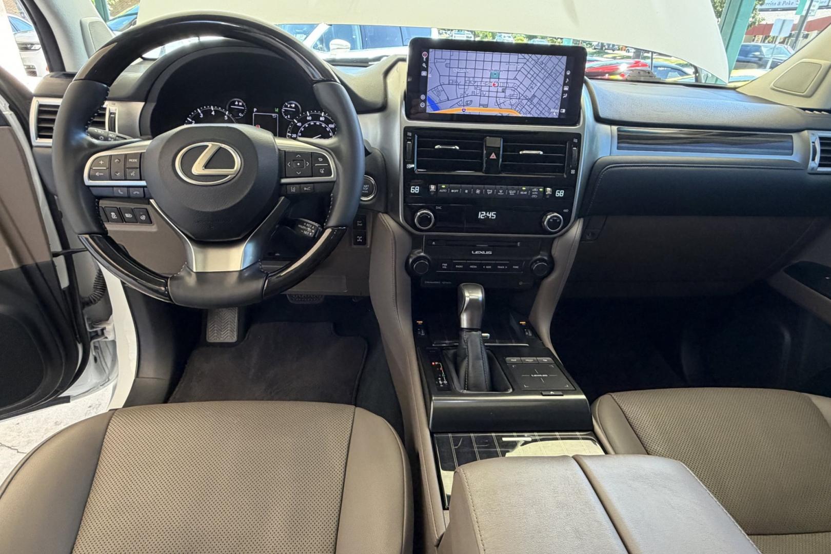 2023 Eminent White Pearl /Sepia Lexus GX 460 Premium Package (JTJAM7BX6P5) with an V8 4.6 Liter engine, Automatic 6 Speed transmission, located at 2304 W. Main St., Boise, ID, 83702, (208) 342-7777, 43.622105, -116.218658 - Clean And Ready To Go!- Photo#18