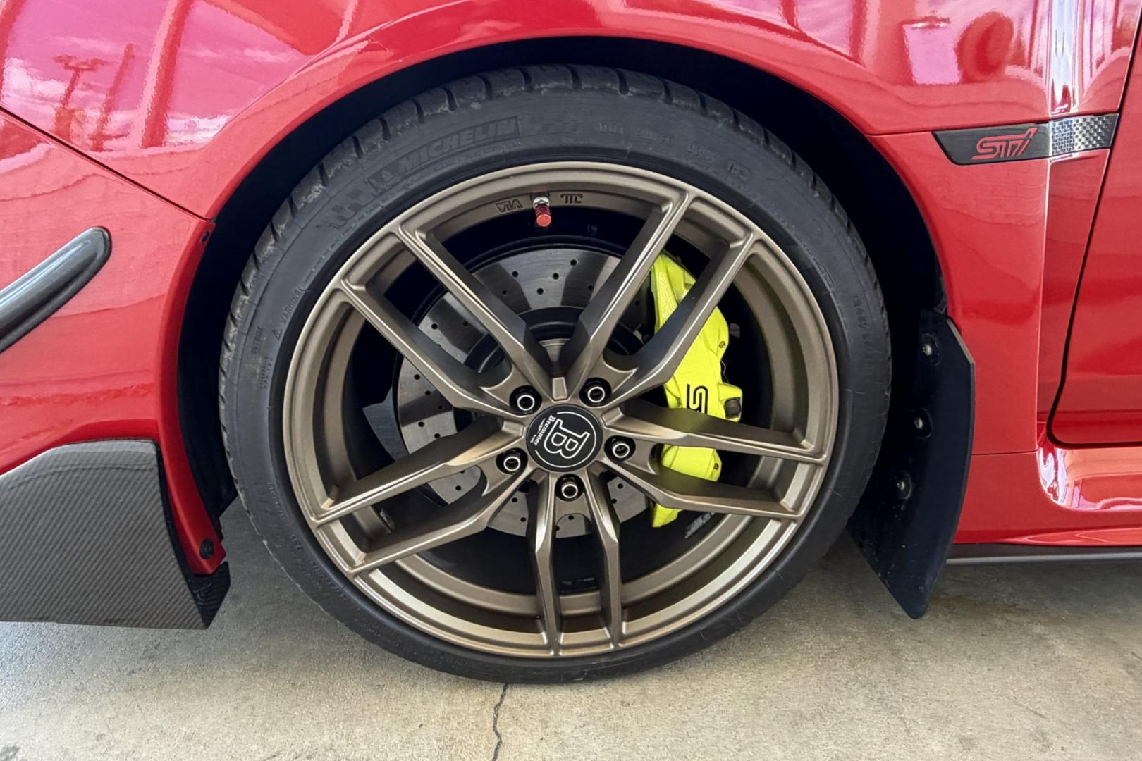 2018 Pure Red /Black/Red Subaru WRX STi (JF1VA2N67J9) with an H4 2.5 Liter Turbo engine, 6 Speed transmission, located at 2304 W. Main St., Boise, ID, 83702, (208) 342-7777, 43.622105, -116.218658 - Stunning WRX STi !- Photo#21