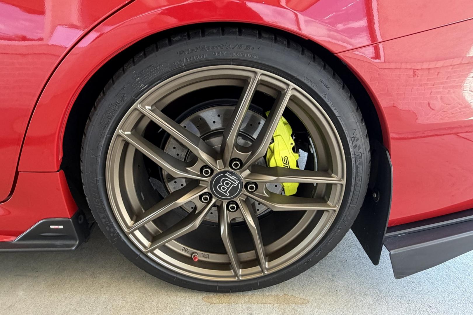2018 Pure Red /Black/Red Subaru WRX STi (JF1VA2N67J9) with an H4 2.5 Liter Turbo engine, 6 Speed transmission, located at 2304 W. Main St., Boise, ID, 83702, (208) 342-7777, 43.622105, -116.218658 - Stunning WRX STi !- Photo#22