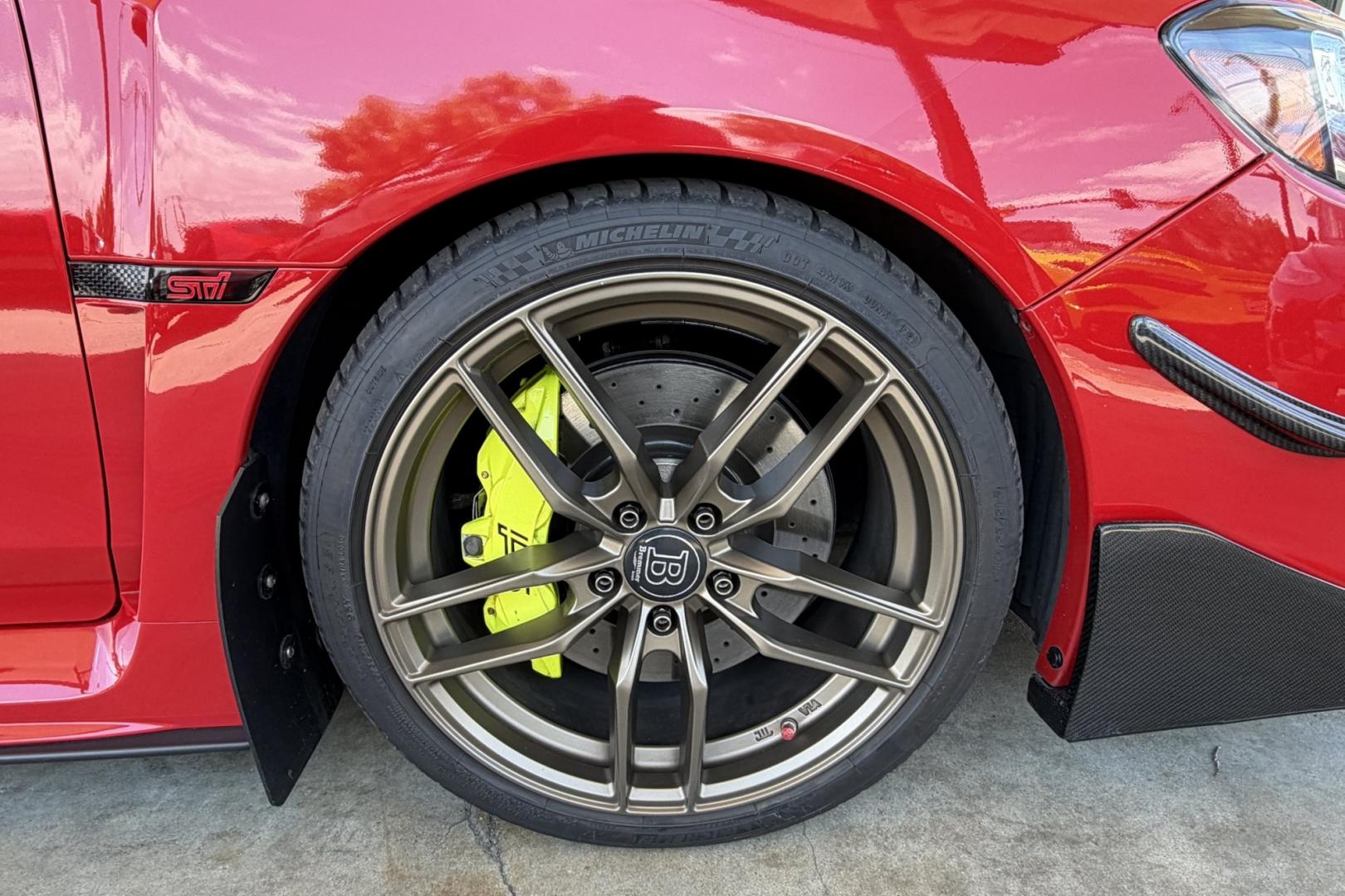 2018 Pure Red /Black/Red Subaru WRX STi (JF1VA2N67J9) with an H4 2.5 Liter Turbo engine, 6 Speed transmission, located at 2304 W. Main St., Boise, ID, 83702, (208) 342-7777, 43.622105, -116.218658 - Stunning WRX STi !- Photo#24