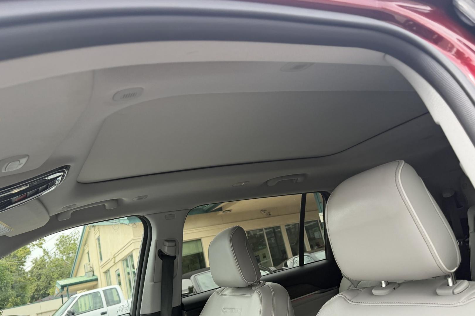 2023 Velvet Red Pearl /Gray Jeep Grand Cherokee L Overland (1C4RJKDGXP8) with an V6 3.6 Liter engine, Automatic 8 Speed transmission, located at 2304 W. Main St., Boise, ID, 83702, (208) 342-7777, 43.622105, -116.218658 - New Tires! Highly Optioned With Comfort, Safety And Power!- Photo#4