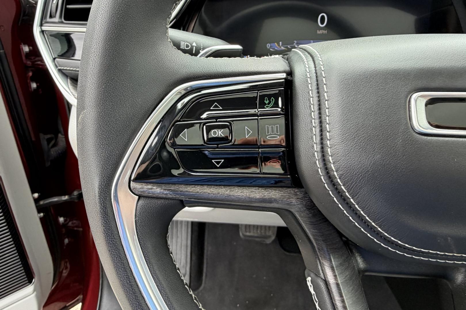 2023 Velvet Red Pearl /Gray Jeep Grand Cherokee L Overland (1C4RJKDGXP8) with an V6 3.6 Liter engine, Automatic 8 Speed transmission, located at 2304 W. Main St., Boise, ID, 83702, (208) 342-7777, 43.622105, -116.218658 - New Tires! Highly Optioned With Comfort, Safety And Power!- Photo#7
