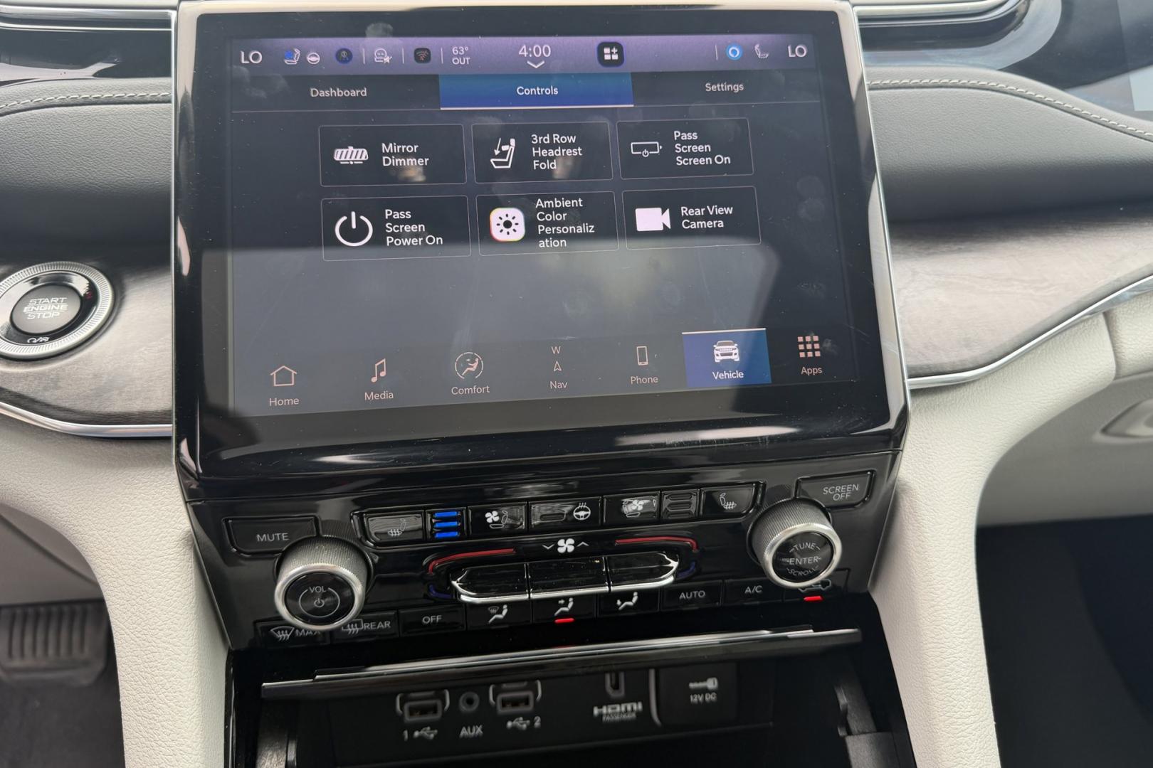 2023 Velvet Red Pearl /Gray Jeep Grand Cherokee L Overland (1C4RJKDGXP8) with an V6 3.6 Liter engine, Automatic 8 Speed transmission, located at 2304 W. Main St., Boise, ID, 83702, (208) 342-7777, 43.622105, -116.218658 - New Tires! Highly Optioned With Comfort, Safety And Power!- Photo#12