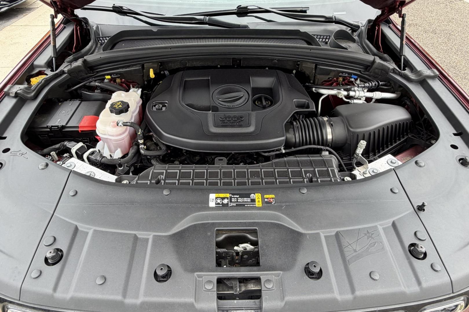 2023 Velvet Red Pearl /Gray Jeep Grand Cherokee L Overland (1C4RJKDGXP8) with an V6 3.6 Liter engine, Automatic 8 Speed transmission, located at 2304 W. Main St., Boise, ID, 83702, (208) 342-7777, 43.622105, -116.218658 - New Tires! Highly Optioned With Comfort, Safety And Power!- Photo#20