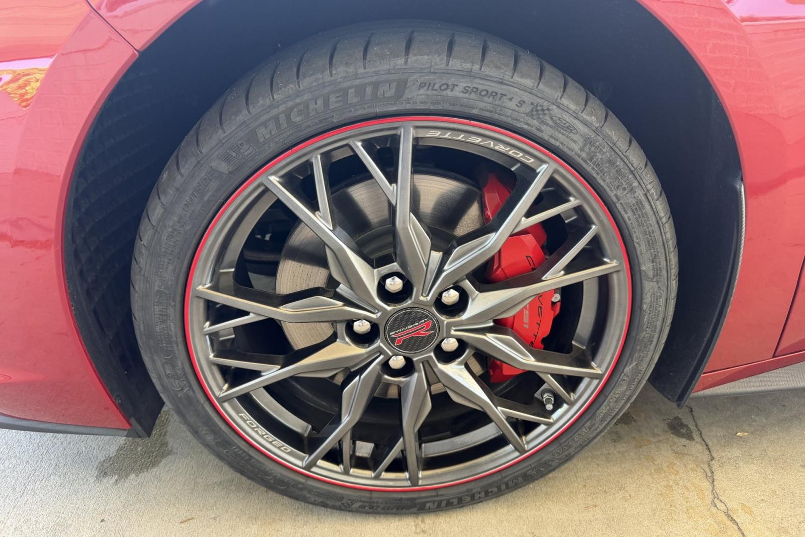 2024 Red Mist /Jet Black Chevrolet Corvette Stingray 3LT Z51 (1G1YC3D4XR5) with an V8 6.2 Liter engine, Automatic 8 Speed transmission, located at 2304 W. Main St., Boise, ID, 83702, (208) 342-7777, 43.622105, -116.218658 - A Lot Of Remaining Factory! Stunning Red Mist Metallic C8!- Photo#21
