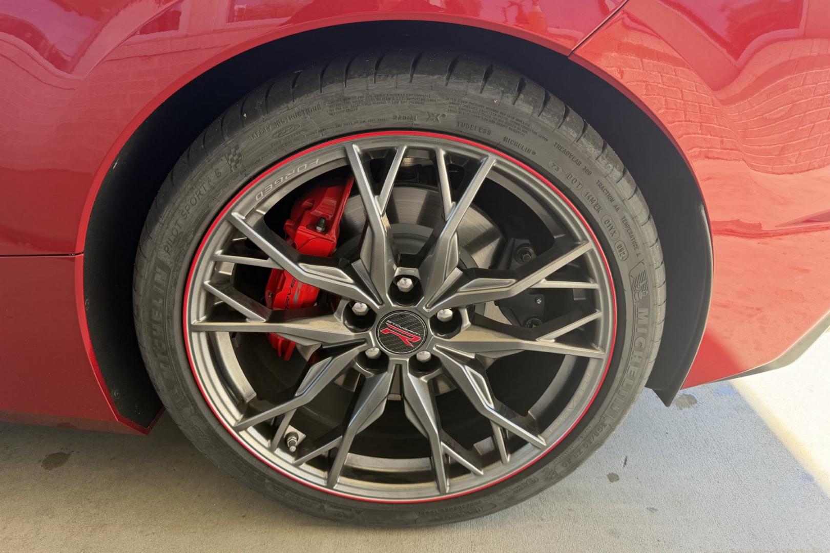 2024 Red Mist /Jet Black Chevrolet Corvette Stingray 3LT Z51 (1G1YC3D4XR5) with an V8 6.2 Liter engine, Automatic 8 Speed transmission, located at 2304 W. Main St., Boise, ID, 83702, (208) 342-7777, 43.622105, -116.218658 - A Lot Of Remaining Factory! Stunning Red Mist Metallic C8!- Photo#22
