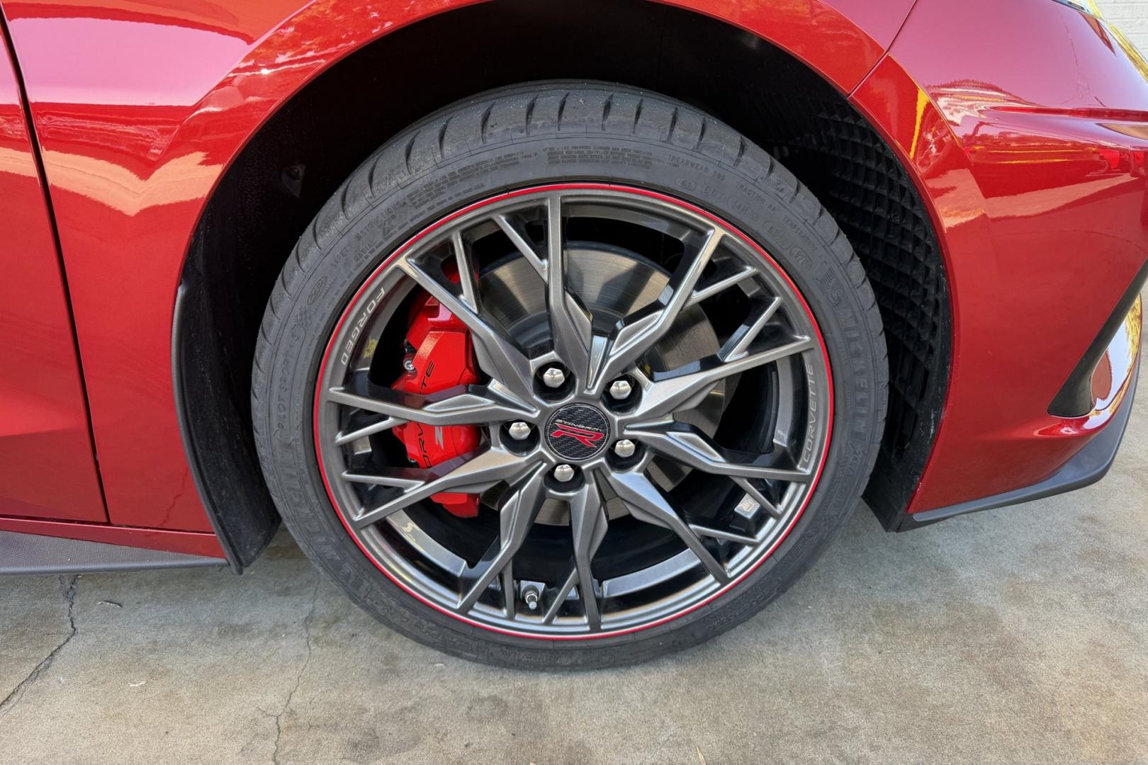 2024 Red Mist /Jet Black Chevrolet Corvette Stingray 3LT Z51 (1G1YC3D4XR5) with an V8 6.2 Liter engine, Automatic 8 Speed transmission, located at 2304 W. Main St., Boise, ID, 83702, (208) 342-7777, 43.622105, -116.218658 - A Lot Of Remaining Factory! Stunning Red Mist Metallic C8!- Photo#24