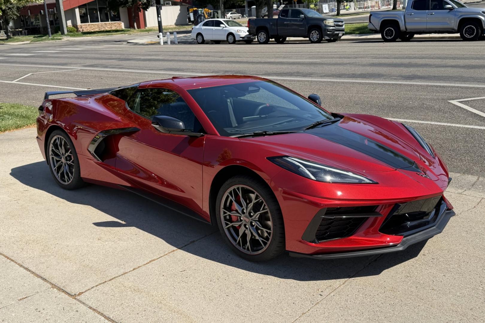 2024 Red Mist /Jet Black Chevrolet Corvette Stingray 3LT Z51 (1G1YC3D4XR5) with an V8 6.2 Liter engine, Automatic 8 Speed transmission, located at 2304 W. Main St., Boise, ID, 83702, (208) 342-7777, 43.622105, -116.218658 - A Lot Of Remaining Factory! Stunning Red Mist Metallic C8!- Photo#28