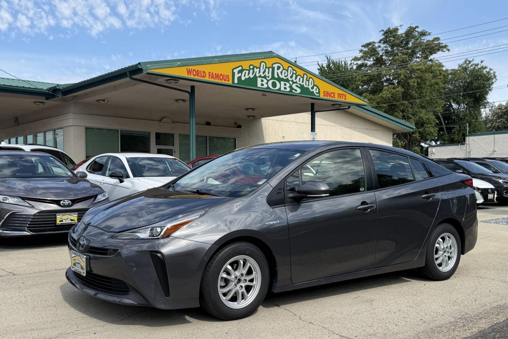 2022 Magnetite Gray Metallic /Black Toyota Prius LE (JTDKAMFU8N3) with an 4 Cyl 1.8 Liter engine, Automatic transmission, located at 2304 W. Main St., Boise, ID, 83702, (208) 342-7777, 43.622105, -116.218658 - New Tires! Great Fuel Economy! Ready To Go!- Photo#0