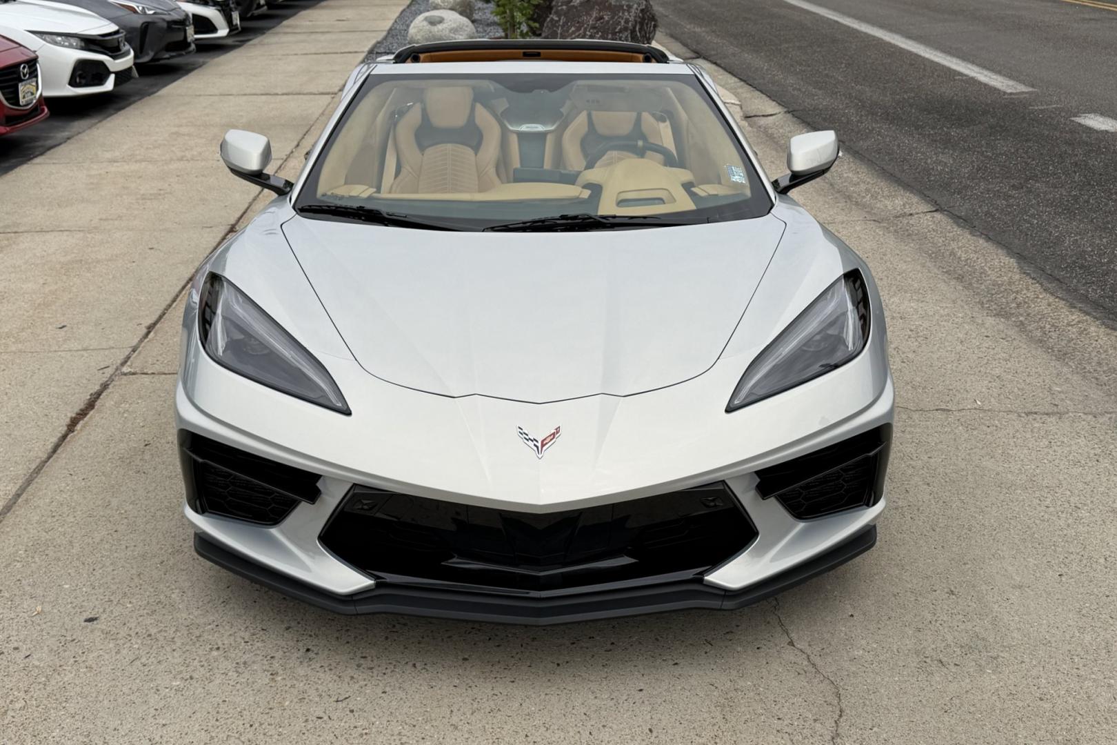 2023 Silver Flare Metallic /Natural Dipped Chevrolet Corvette Stingray 3LT Z51 (1G1YC2D48P5) with an V8 6.2 Liter engine, Automatic 8 Speed transmission, located at 2304 W. Main St., Boise, ID, 83702, (208) 342-7777, 43.622105, -116.218658 - Rare Silver Flare Metallic! 3LT Z51 w/ Lift!- Photo#3