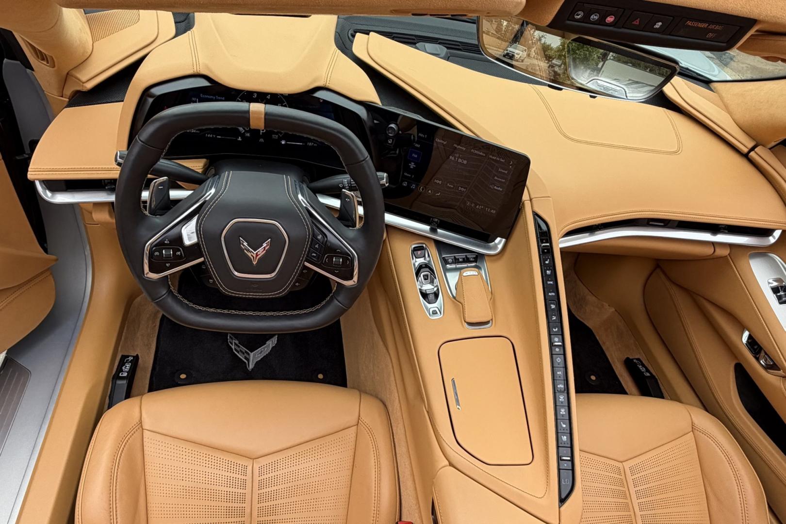 2023 Silver Flare Metallic /Natural Dipped Chevrolet Corvette Stingray 3LT Z51 (1G1YC2D48P5) with an V8 6.2 Liter engine, Automatic 8 Speed transmission, located at 2304 W. Main St., Boise, ID, 83702, (208) 342-7777, 43.622105, -116.218658 - Rare Silver Flare Metallic! 3LT Z51 w/ Lift!- Photo#10