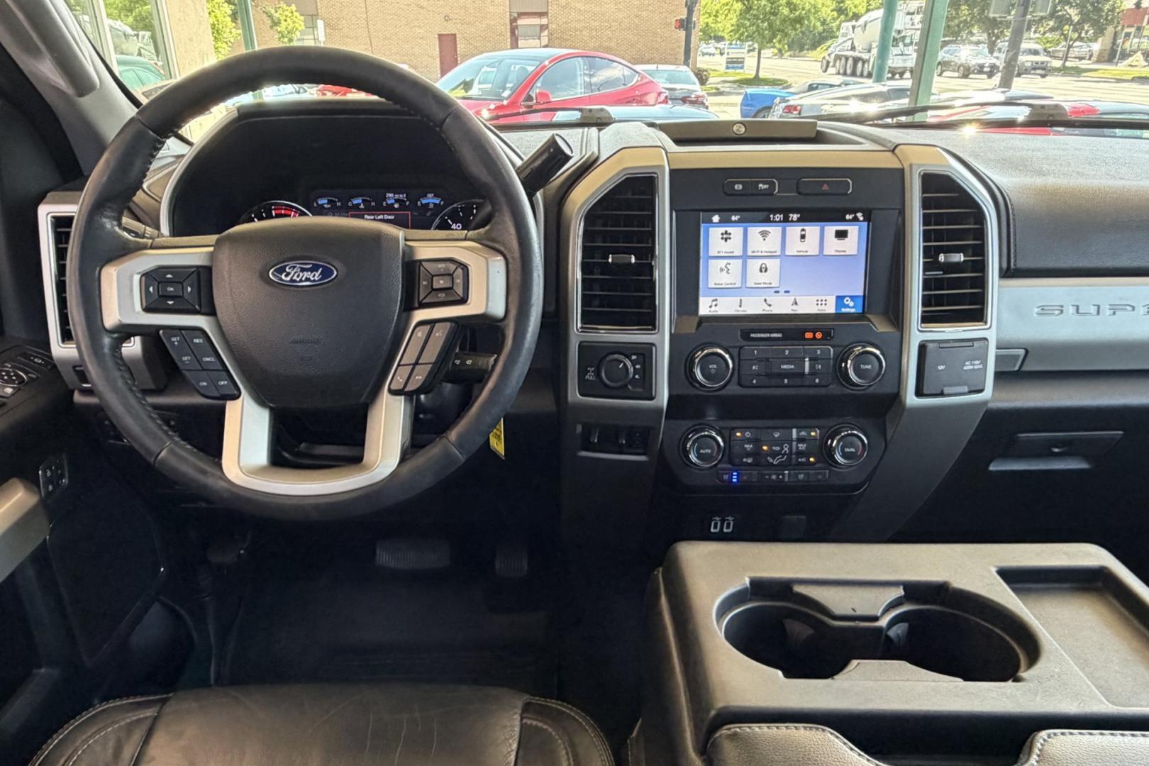 2019 Silver /Black Ford F-350 Lariat (1FT8W3BT7KE) with an V8 6.7 Liter Powerstroke Turbo Diesel engine, Automatic 6 Speed transmission, located at 2304 W. Main St., Boise, ID, 83702, (208) 342-7777, 43.622105, -116.218658 - Front Bench Split Seating For 6! Long Bed! Ready To Haul!- Photo#25